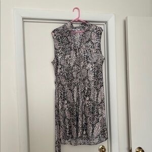 Sleeveless Patterned Dress